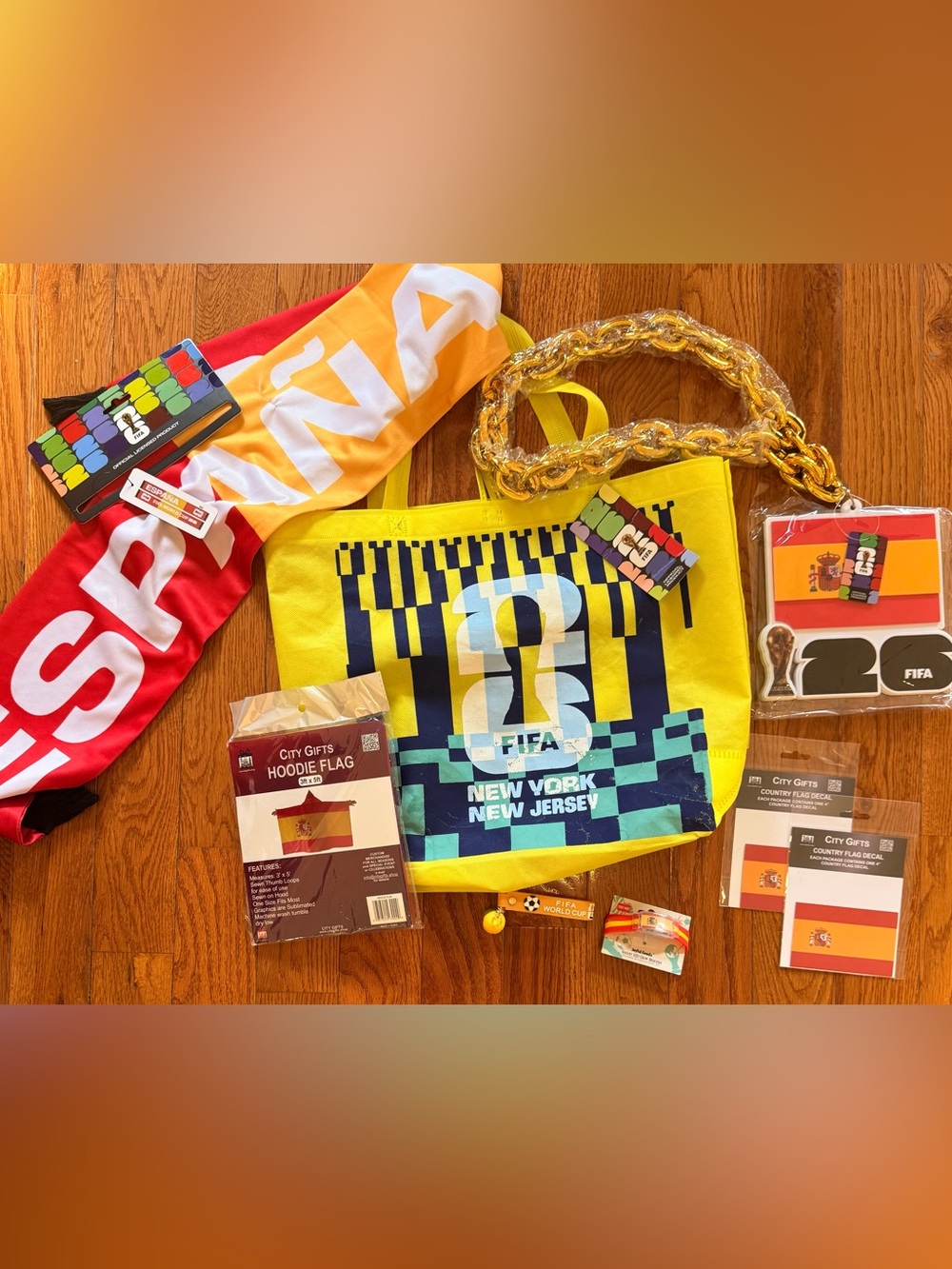 Spain National Soccer Team World Cup Champion Fan Gear - NEW W/ TAGS